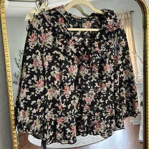 Women’s Ralph Lauren Floral Top Size XL